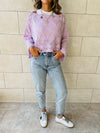 Lilac Crop Knit Top