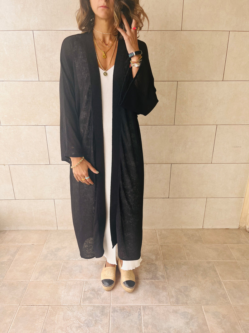 Black Light As Air Straight Kimono