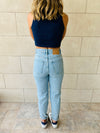 Navy & Grey High Neck Crop Set