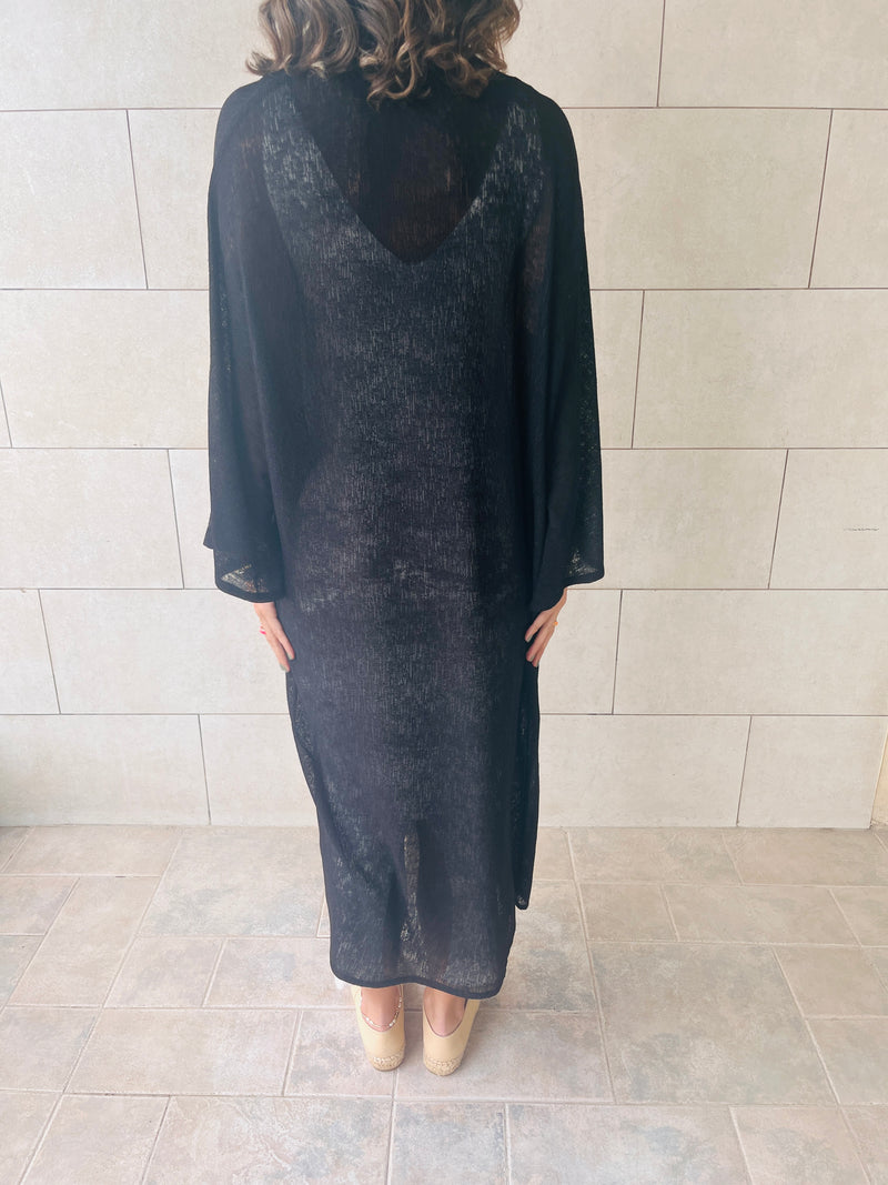 Black Light As Air Straight Kimono