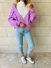 Pastel Lilac Denim Jacket