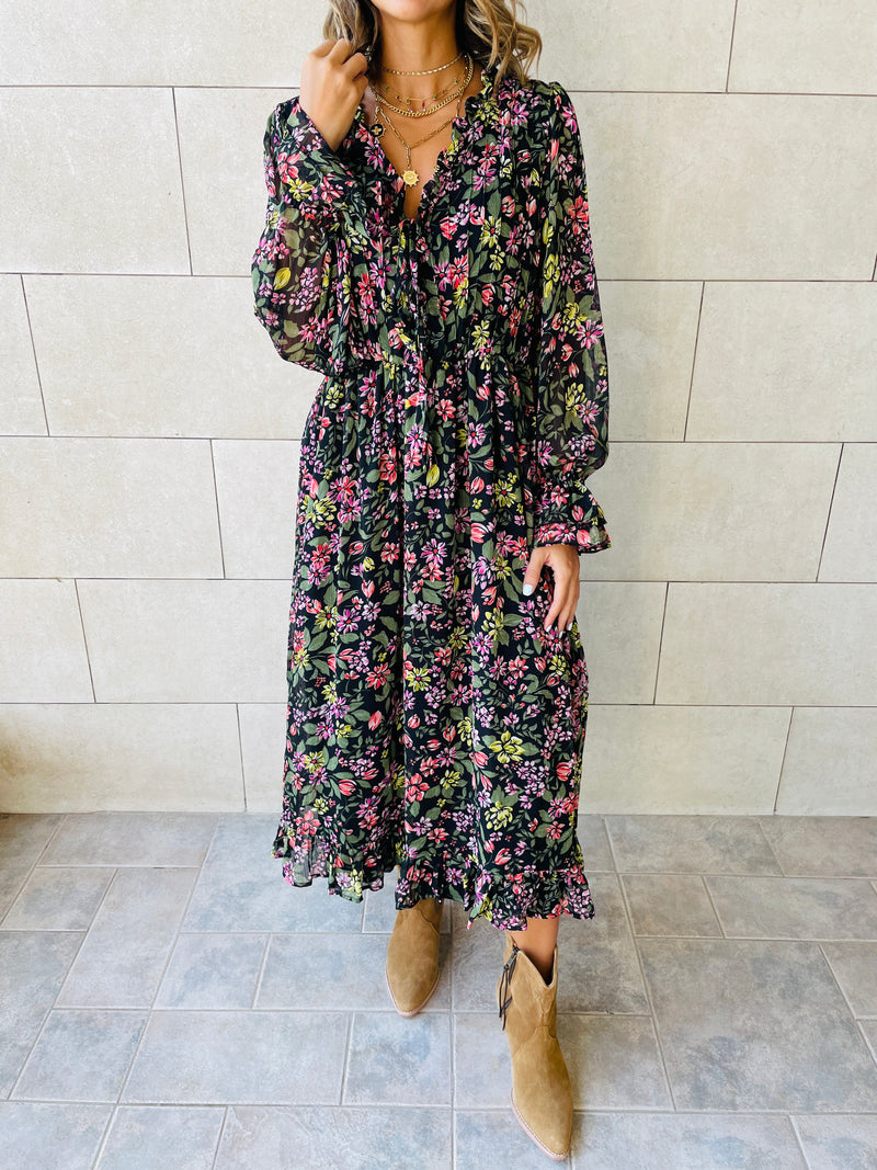Floral Chiffon Dress