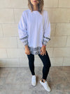 White Bandana appliqué Sweatshirt