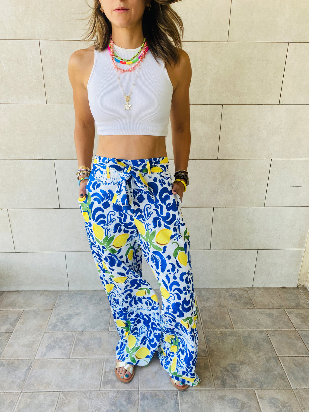 Lemon Belted Flare