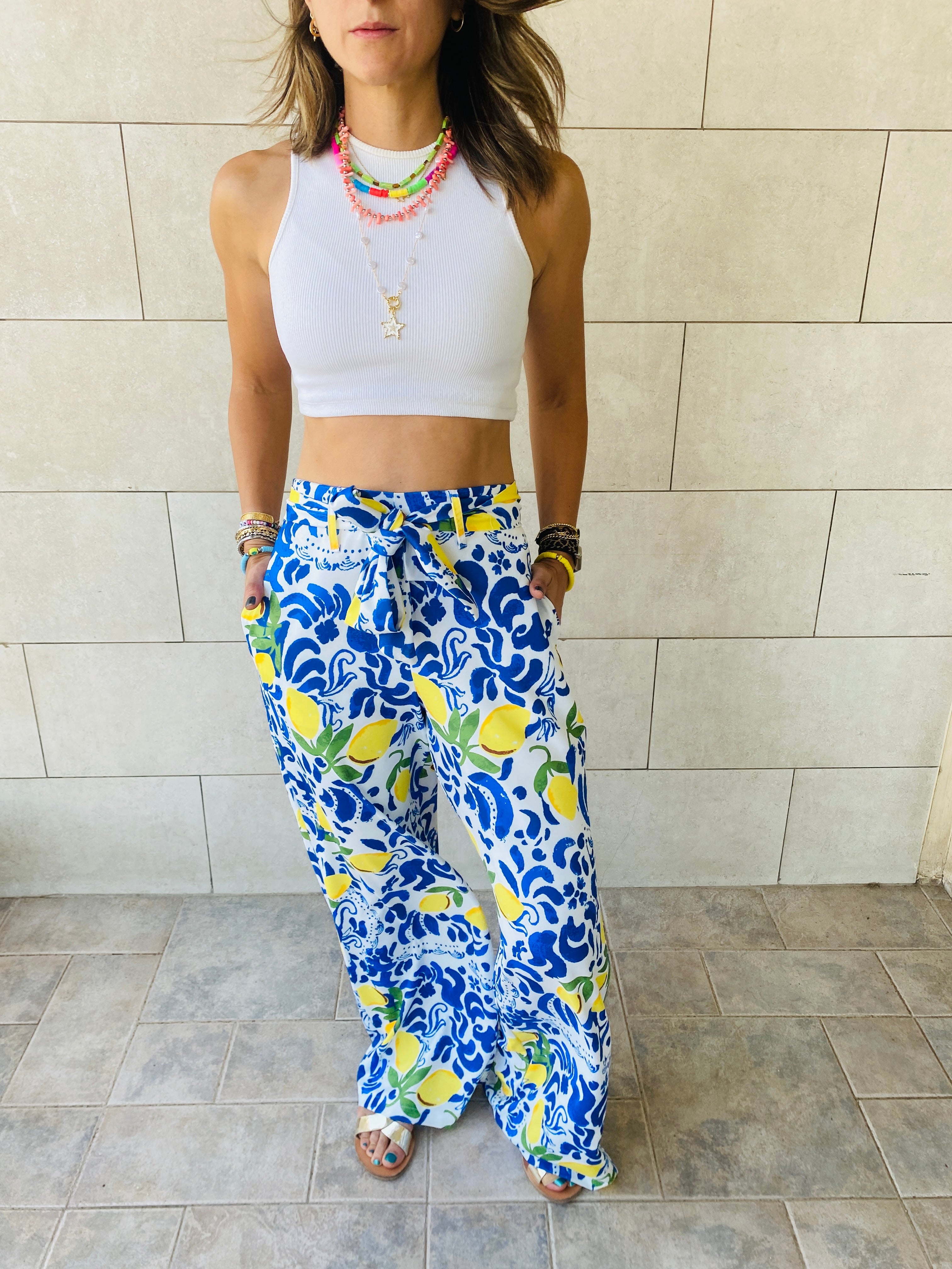 Lemon Belted Flare