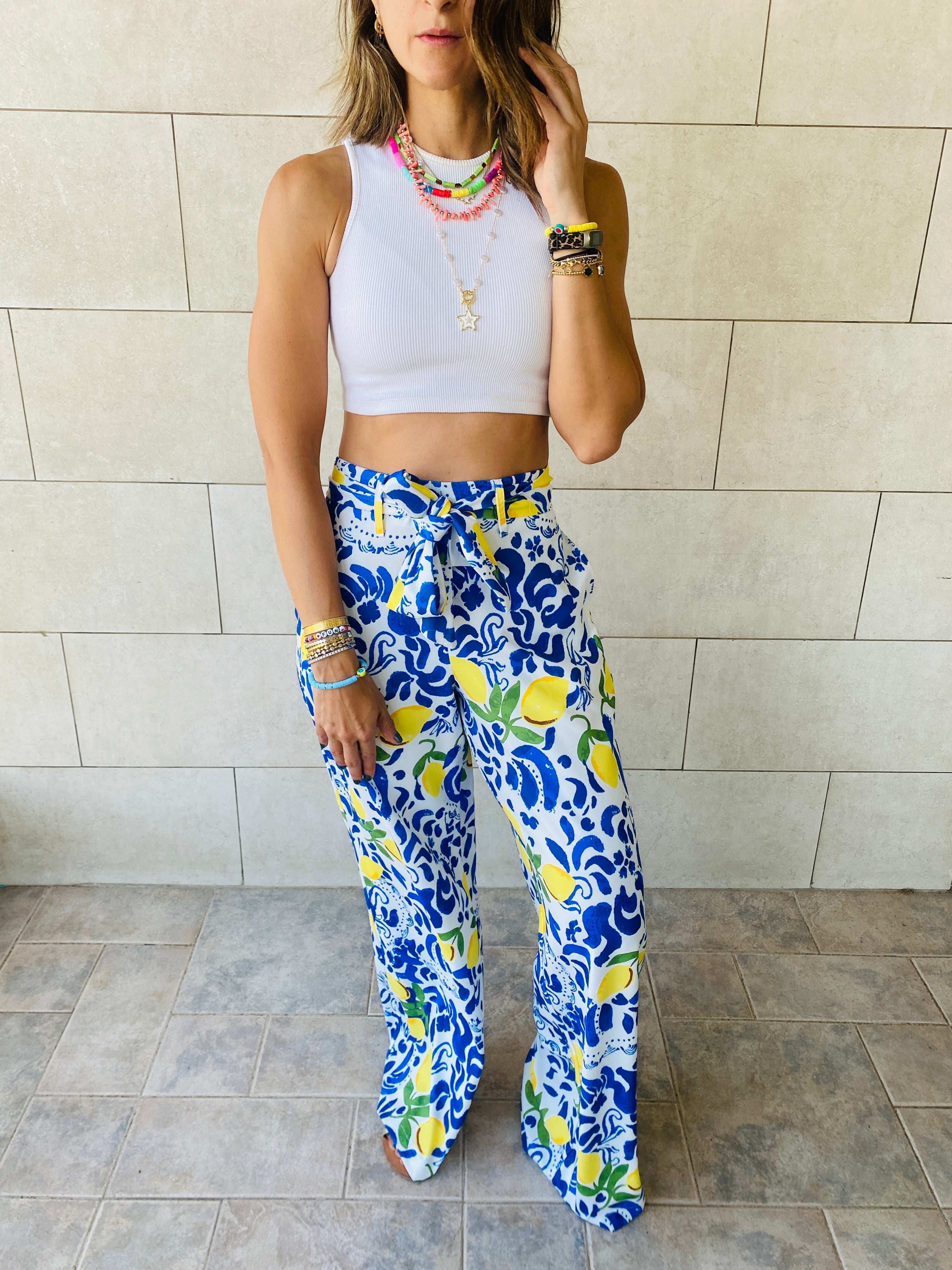 Lemon Belted Flare