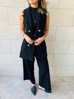 Sleeveless Blazer Set
