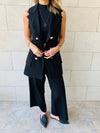 Sleeveless Blazer Set