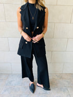 Sleeveless Blazer Set