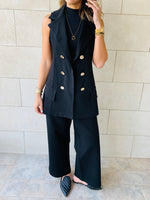 Sleeveless Blazer Set