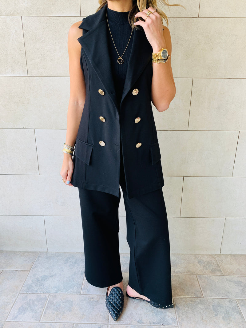 Sleeveless Blazer Set
