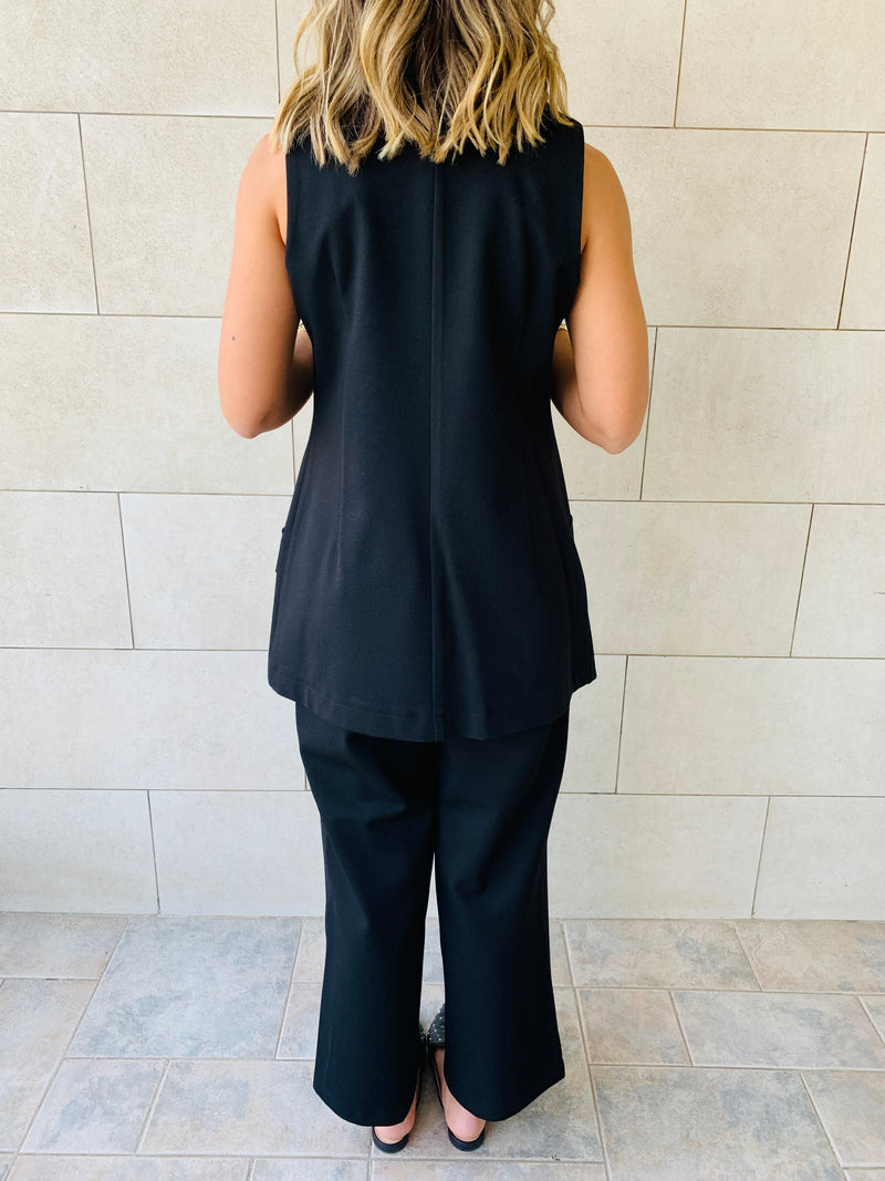 Sleeveless Blazer Set