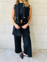 Sleeveless Blazer Set