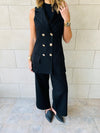 Sleeveless Blazer Set