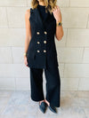 Sleeveless Blazer Set