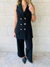 Sleeveless Blazer Set