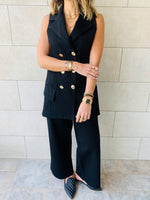 Sleeveless Blazer Set