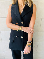 Sleeveless Blazer Set