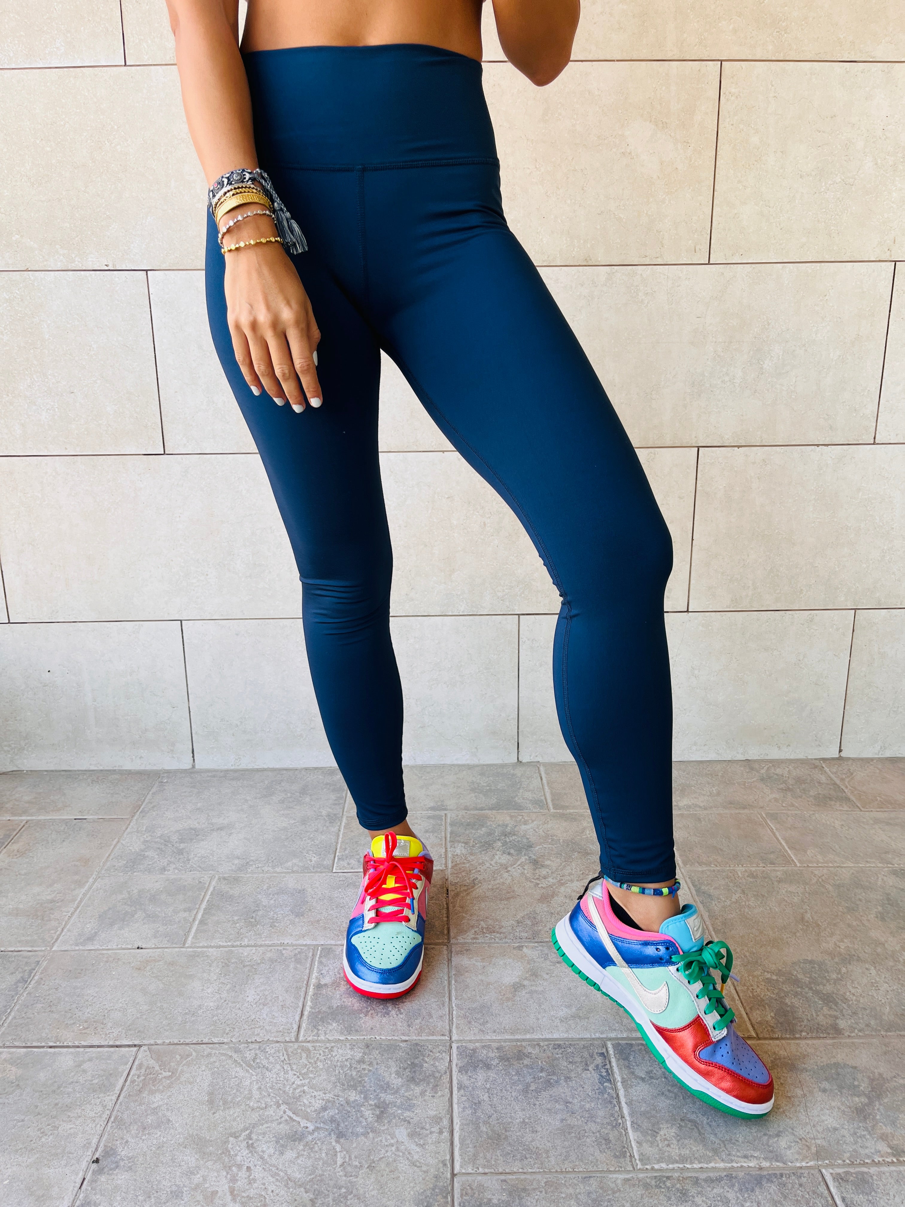 Navy Frillu Signature Leggings