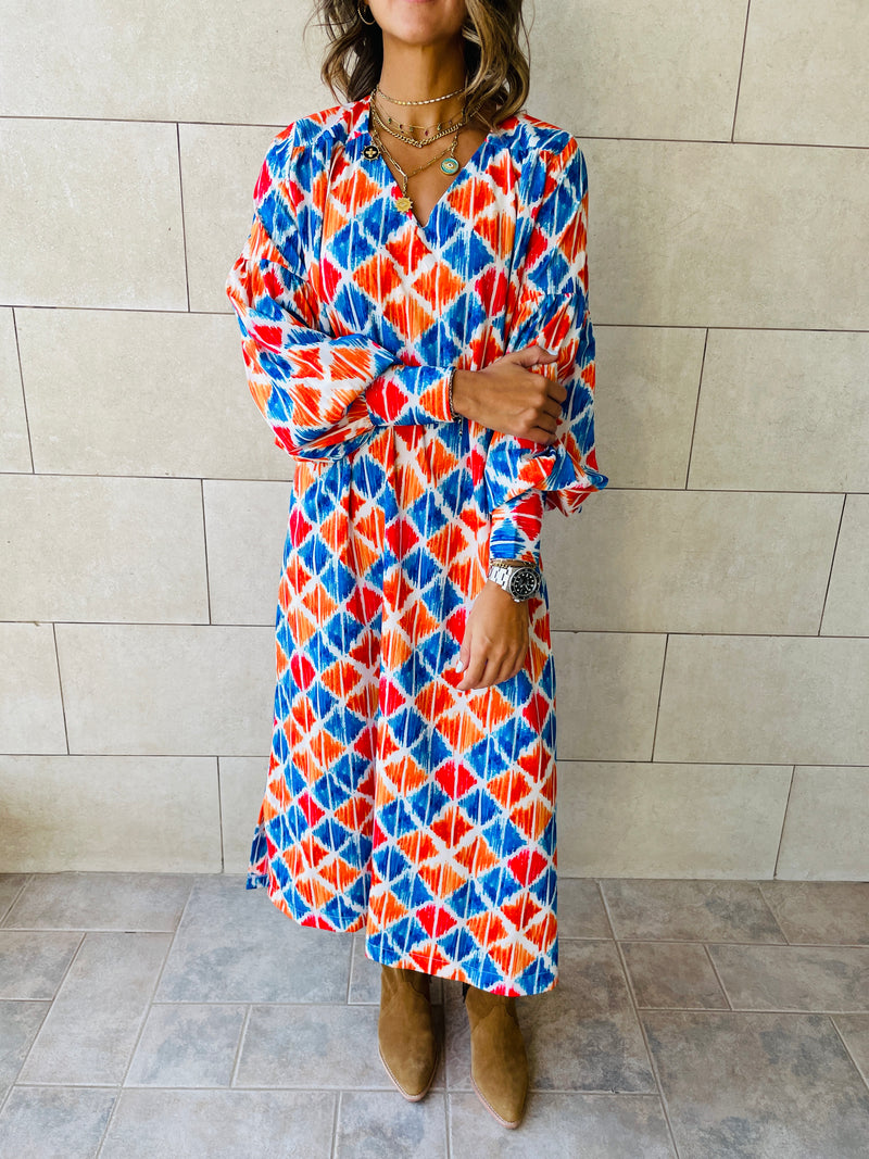 Geometric Shift Dress