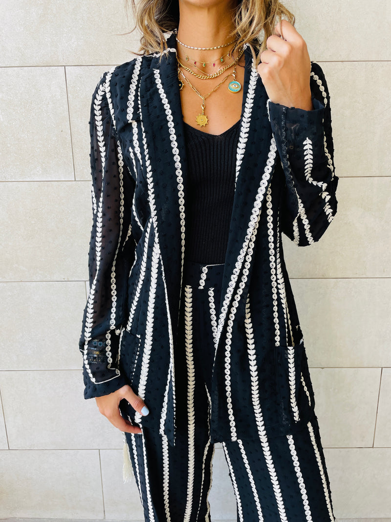 Monochrome Embellished Jacket
