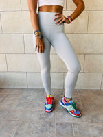 Light Grey Frillu Signature Leggings