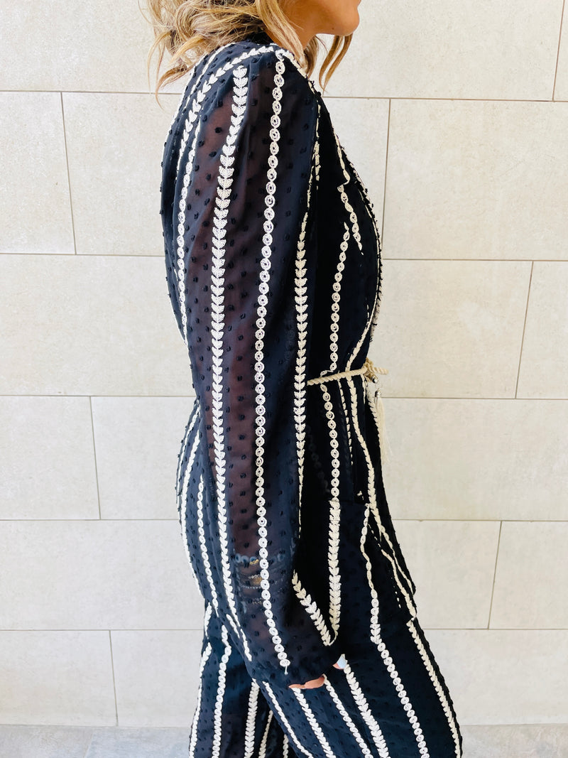 Monochrome Embellished Jacket