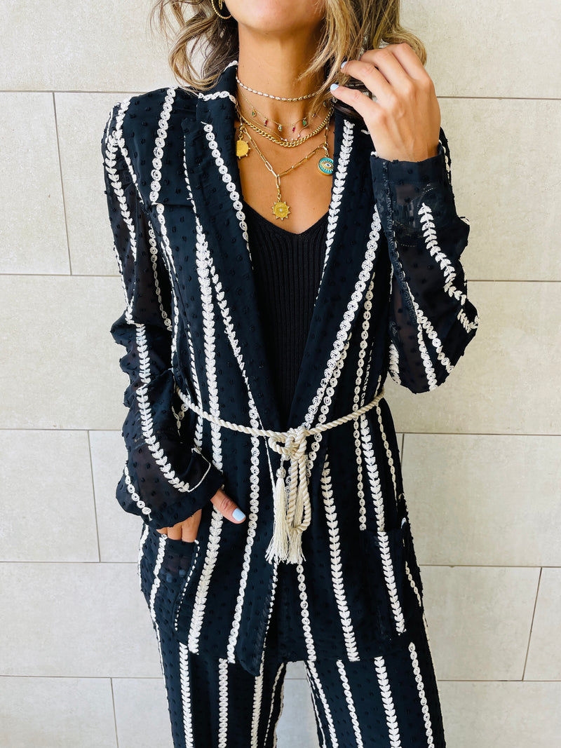 Monochrome Embellished Jacket
