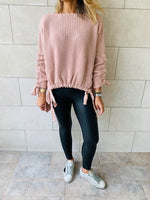Blush Drawstring Pullover