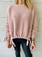 Blush Drawstring Pullover