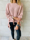Blush Drawstring Pullover