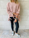Blush Drawstring Pullover