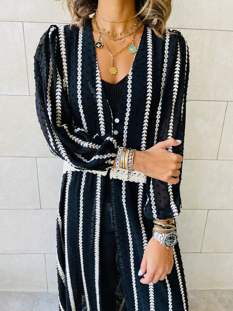 Monochrome Embellished Shirt
