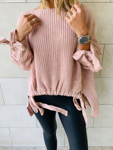 Blush Drawstring Pullover
