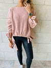 Blush Drawstring Pullover
