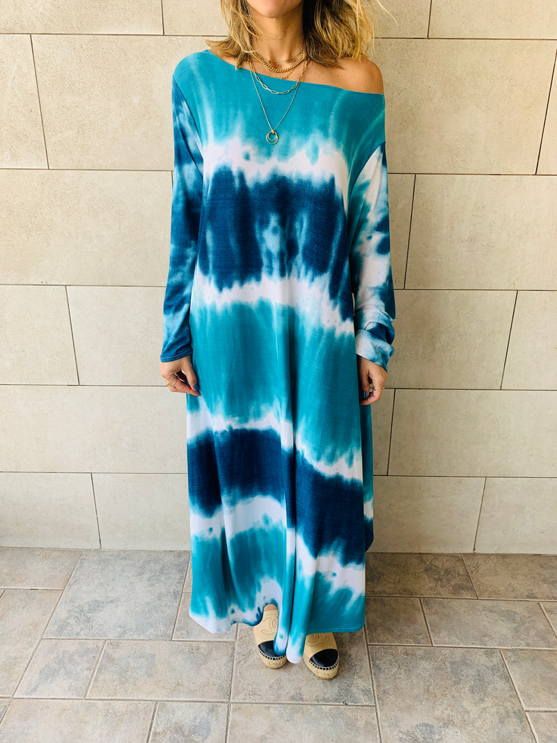 Blue Skies Tie Dye Dress