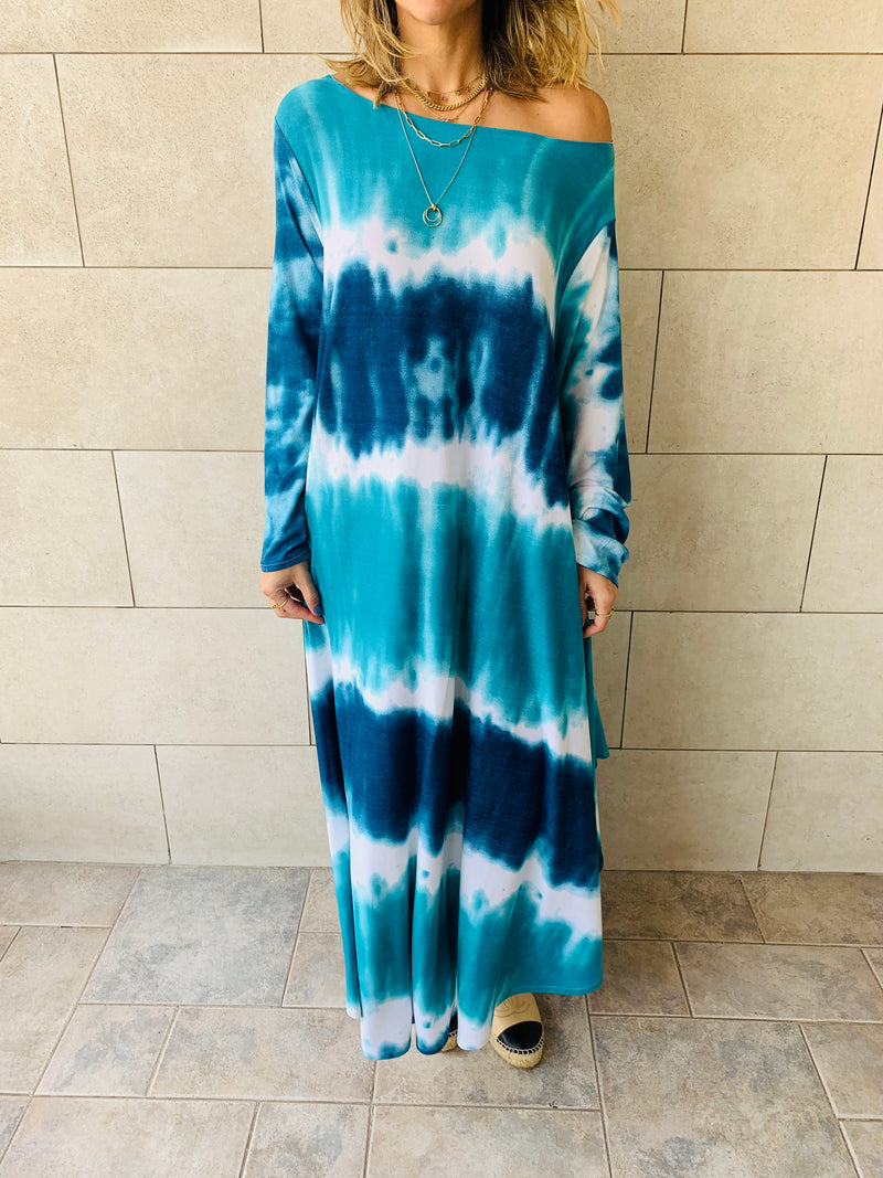 Blue Skies Tie Dye Dress