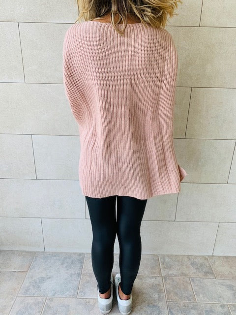Blush Drawstring Pullover