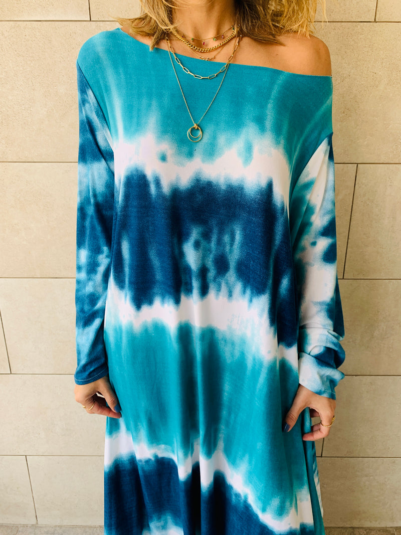 Blue Skies Tie Dye Dress