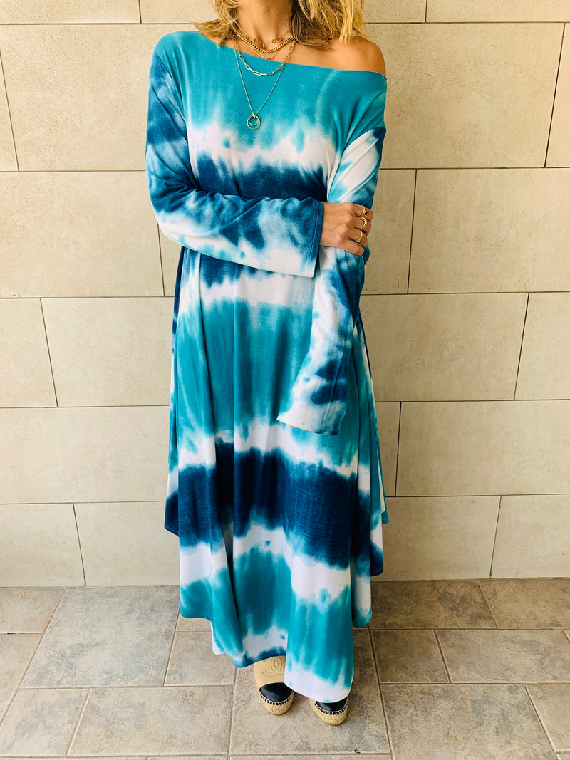 Blue Skies Tie Dye Dress