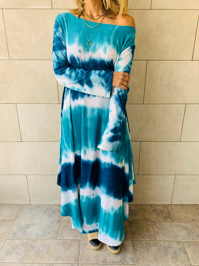 Blue Skies Tie Dye Dress