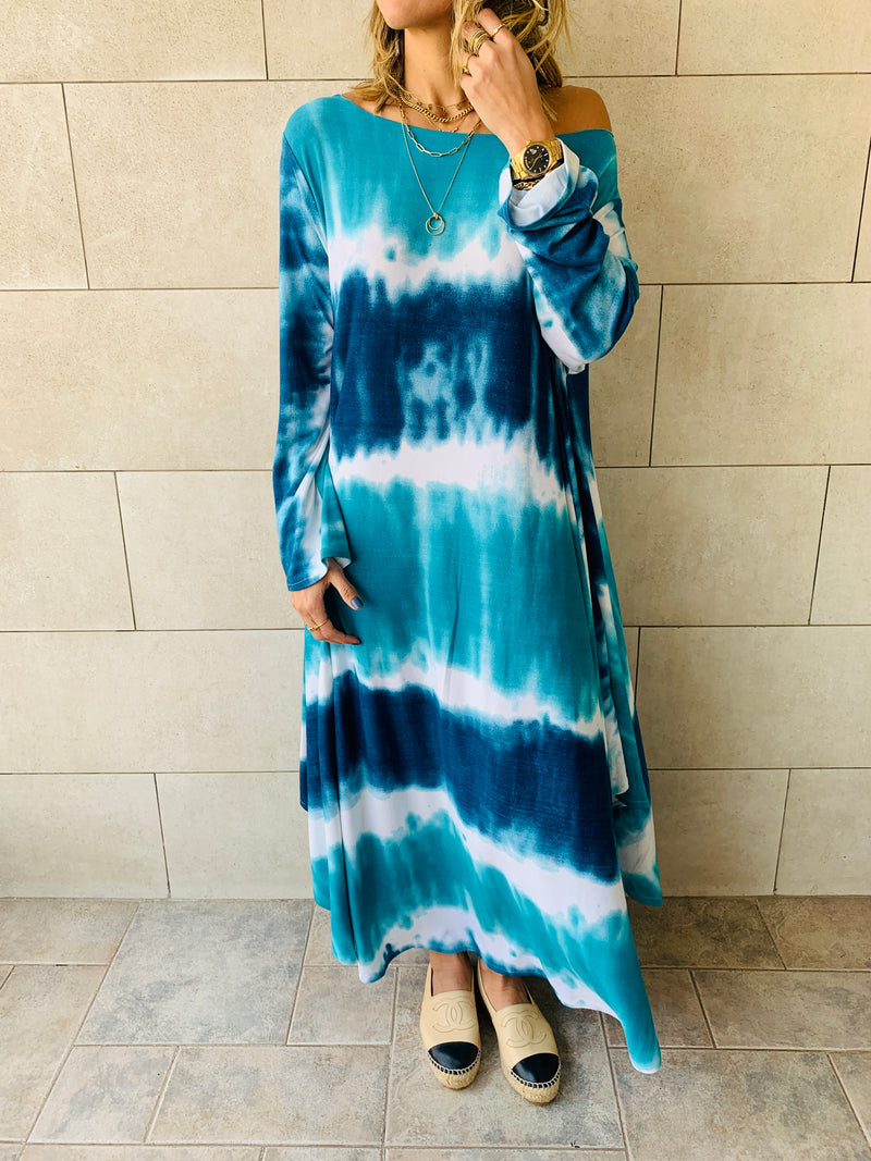 Blue Skies Tie Dye Dress