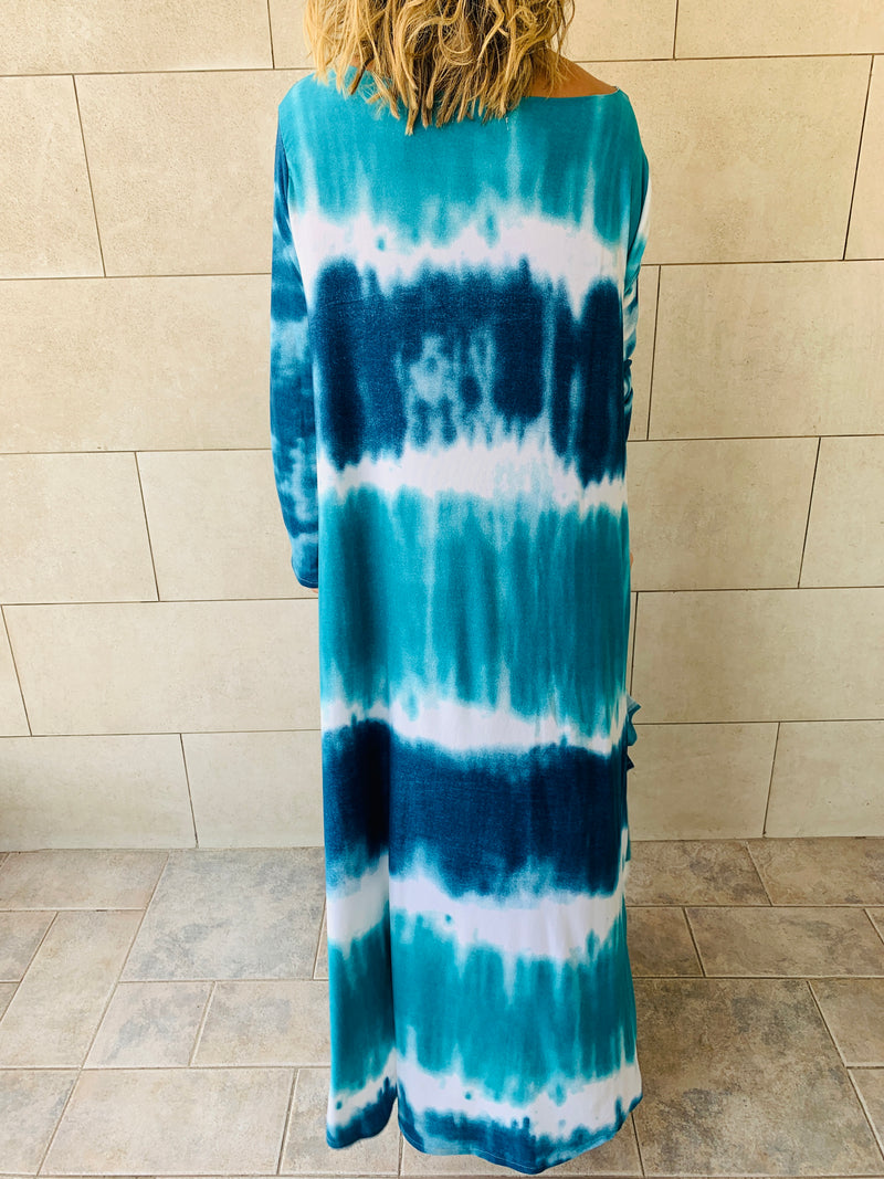 Blue Skies Tie Dye Dress