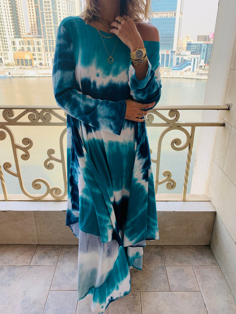 Blue Skies Tie Dye Dress