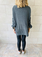 Charcoal Drawstring Pullover