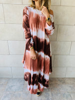 Earth Tones Tie Dye Dress