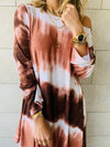 Earth Tones Tie Dye Dress