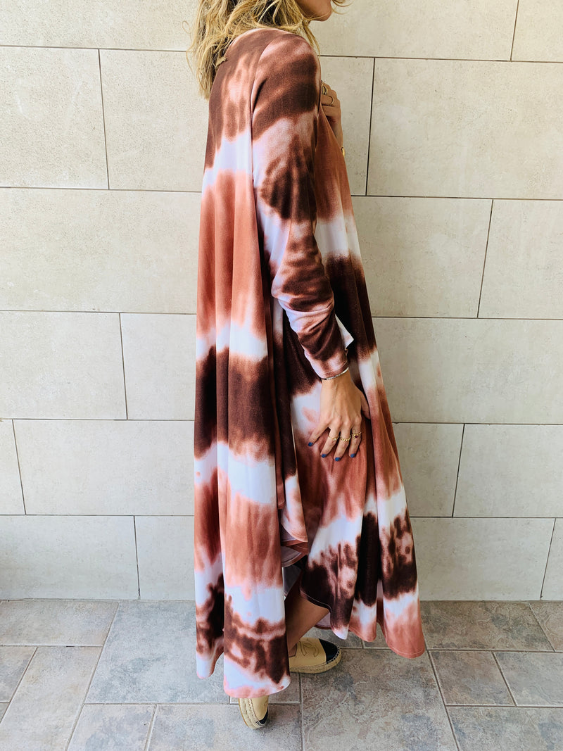 Earth Tones Tie Dye Dress