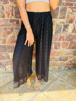 Black Beach Lace Pants