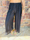 Black Beach Lace Pants